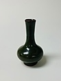 Minature bottle vase, Porcelain with teadust glaze (Jingdezhen ware), China