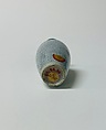 Minature vase, Porcelain with green and crackled grey glaze (Jingdezhen ware), China