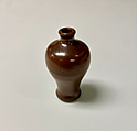 Minature meiping vase, Porcelain with iron rust glaze (Jingdezhen ware), China