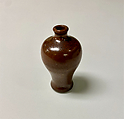 Minature meiping vase, Porcelain with iron rust glaze (Jingdezhen ware), China