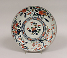 Plate, Porcelain decorated in overglaze enamels (Arita ware, Imari style), Japan