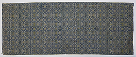 Panel with floral medallions, Silk lampas, China