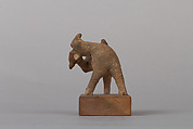 Goat (one of a pair), Earthenware, China