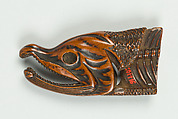 Netsuke of Head of a Fish, Wood, Japan