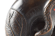 Netsuke of Snail, Wood, Japan