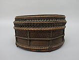 Chinese-Style Charcoal Basket (Sairō-sumitori) for Sencha Tea Ceremony, Timber bamboo, dwarf bamboo, and rattan, Japan