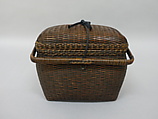 Basket with Removable Cover, Bamboo, Japan