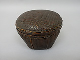 Covered Basket, Fine rattan, Japan