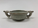 Cup with two animal-head handles, Stoneware with Jun-type glaze (Yixing ware), China