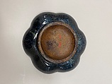 Lobed bowl, Stoneware with mottled blue glaze (Shiwan ware), China