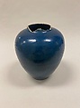 Jar with dragons, Porcelain with incised decoration under blue glaze (Jingdezhen ware), China