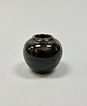 Miniature jar, Porcelain with iron rust glaze (Jingdezhen ware), China