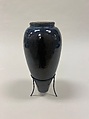 Bottle vase, Stoneware with flambé glaze (Shiwan ware), China