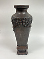 Vase in stand, Bronze, Japan