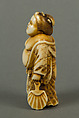 Netsuke of Woman, Ivory, Japan
