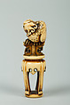 Netsuke of Phoenix on a Pedestal, Ivory, Japan