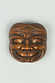 Netsuke of Noh Mask, Wood, Japan