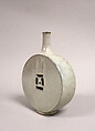 Bottle, Clay covered with a white crackled glaze, Japan