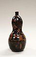 Wine Bottle, Clay covered with a rough, mottled glaze (Seto ware), Japan