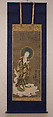 Welcoming Descent of the Bodhisattva Jizō, Hanging scroll; ink, color, and cut gold on silk, Japan
