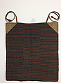 Ensemble, (a–c, e, f) silk, cotton, wool
(d) cotton, wool, clay, Tibet