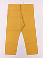Trousers, cotton, China
