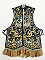 Jacket, silk, metal thread, China