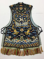 Jacket, silk, metal thread, China