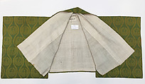 Theatrical costume, (b) silk
(d, e) cotton
(g) paper, Japan