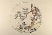 Page from Shi Zhu Zhai, Polychrome woodblock print; ink and color on paper, China
