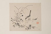 Leaf from the Ten Bamboo Studio Manual of Painting and Calligraphy, Individual leaf from a printed book; ink and color on paper, China