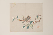 Leaf from the Ten Bamboo Studio Manual of Painting and Calligraphy, Individual leaf from a printed book; ink and color on paper, China