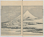 One Hundred Views of Mount Fuji (Fugaku hyakkei, nihen) 富嶽百景二編, Katsushika Hokusai 葛飾北斎 (Japanese, Tokyo (Edo) 1760–1849 Tokyo (Edo)), Woodblock print (first and second volumes with 100 pages of illustrations); ink and color on paper, Japan