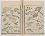Random Sketches by Hokusai, Volumes 1 to 11, Katsushika Hokusai 葛飾北斎 (Japanese, Tokyo (Edo) 1760–1849 Tokyo (Edo)), Eleven volumes of woodblock printed books; ink and color on paper, Japan
