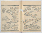 Random Sketches by Hokusai, Volumes 1 to 11, Katsushika Hokusai 葛飾北斎 (Japanese, Tokyo (Edo) 1760–1849 Tokyo (Edo)), Eleven volumes of woodblock printed books; ink and color on paper, Japan