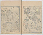 Random Sketches by Hokusai, Volumes 1 to 11, Katsushika Hokusai 葛飾北斎 (Japanese, Tokyo (Edo) 1760–1849 Tokyo (Edo)), Eleven volumes of woodblock printed books; ink and color on paper, Japan