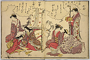 Thirty-Six Poets, Chōbunsai Eishi (Japanese, 1756–1829), Woodblock printed album; ink and color on paper, Japan