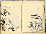 Reproductions from Works by Famous Japanese Artists of Chinese School, Sesshū Tōyō 雪舟等楊 (Japanese, 1420–1506) and others, Ink on paper, Japan