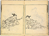 Reproductions from Works by Famous Japanese Artists of Chinese School, Sesshū Tōyō 雪舟等楊 (Japanese, 1420–1506) and others, Ink on paper, Japan