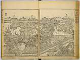 Illustrations of Famous Places in China, Gyokuzan (1737–1812), Six volumes of Woodblock printed books; ink on paper, Japan