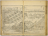 Illustrations of Famous Places in China, Gyokuzan (1737–1812), Six volumes of Woodblock printed books; ink on paper, Japan