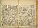 Illustrations of Famous Places in China, Gyokuzan (1737–1812), Six volumes of Woodblock printed books; ink on paper, Japan