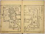Illustrations of Famous Places in China, Gyokuzan (1737–1812), Six volumes of Woodblock printed books; ink on paper, Japan