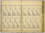 Illustrations of Famous Places in China, Gyokuzan (1737–1812), Six volumes of Woodblock printed books; ink on paper, Japan