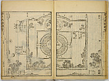 Illustrations of Famous Places in China, Gyokuzan (1737–1812), Six volumes of Woodblock printed books; ink on paper, Japan