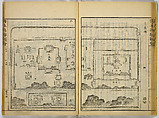 Illustrations of Famous Places in China, Gyokuzan (1737–1812), Six volumes of Woodblock printed books; ink on paper, Japan