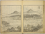 Illustrations of Famous Places in China, Gyokuzan (1737–1812), Six volumes of Woodblock printed books; ink on paper, Japan