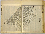 Illustrations of Famous Places in China, Gyokuzan (1737–1812), Six volumes of Woodblock printed books; ink on paper, Japan