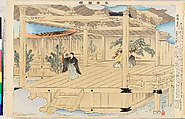 Illustrations of Noh Plays, Volume II, Tsukioka Kōgyo (Japanese, 1869–1927), Illustrated book; polychrome woodblock prints, Japan