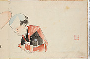 Album of Ichiryusai Hiroshige's Sketches, Utagawa Hiroshige (Japanese, Tokyo (Edo) 1797–1858 Tokyo (Edo)), Ten double-page original sketches in water color, Japan